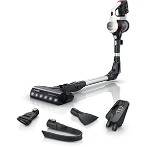 Bosch, snoerloze steelstofzuiger, Unlimited 7, FlexTube, 3.0Ah accu, licht gewicht, accessoires, LED-verlichting, wit, BBS711W