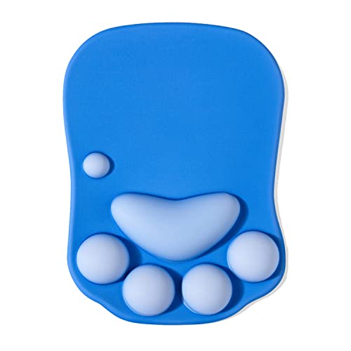 DOBAOJIA Tapis de Souris Ergonomique avec Repose Poignet, Tapis de Souris Chat Kawaii, Tapis de Souris en Gel Silicone, Base Antidérapante, pour la...