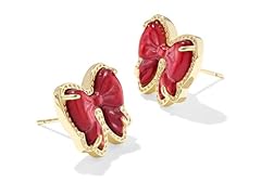 Gold Scarlet Red Mother Of Pearl