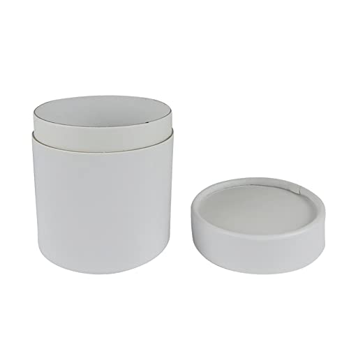 Image of WENPACK 12Pack Paperboard Tube with Lid Round Cardboard Box Container (2.44 inch D*2.36 inch H, White)