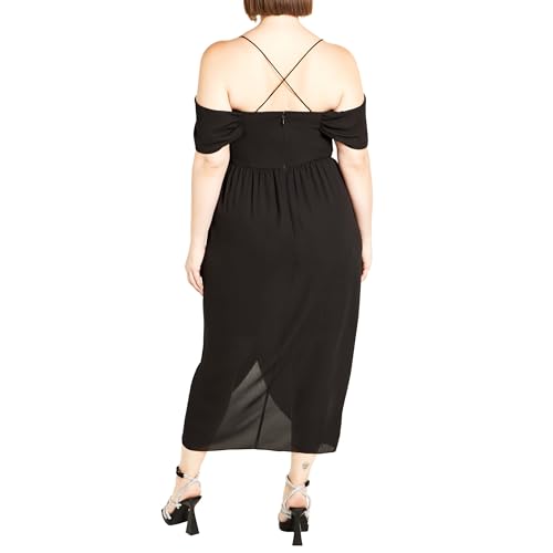 Image of City Chic Women's Plus Size Dress - Entwine Maxi