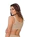Leonisa Women's Wireless Lace Minimizer Front Closure Posture Back Support Bra, Nude 36D