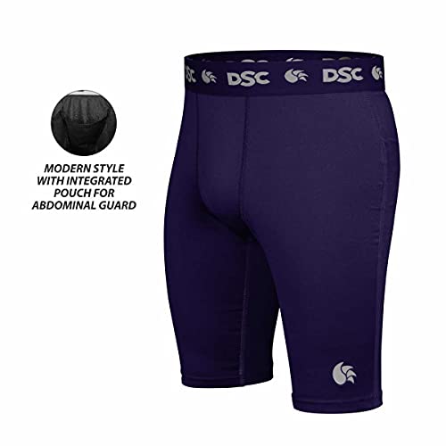 Image of DSC Men's Compression Shorts, Half Tight Athletic Underlayer for Workout, Gym, Sports & Cycling - Breathable Muscle Support