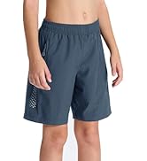 DEVOROPA Youth Boys Athletic Running Workout Shorts Lightweight Quick Dry Sports Gym Hiking Short...