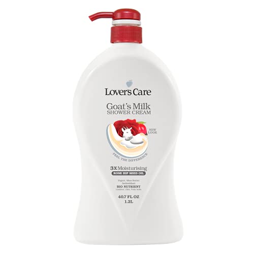 Lover s Care Goat s Milk Moisturizing Body Wash Shower Cream Rose Hip Seed Oil 40.7 Fl.Oz - Single…