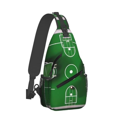 Mochila Urbana Cruzada Estampado Futbol Verde miniatura 2