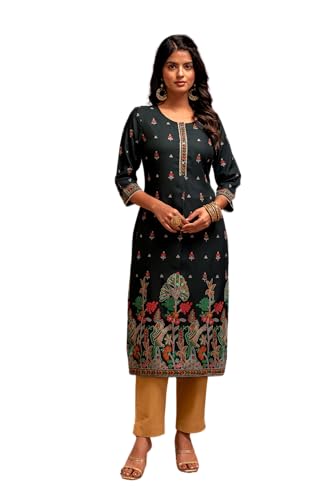 Image of Juniper Dark Green Festive Straight Kurta with Heritage Motifs