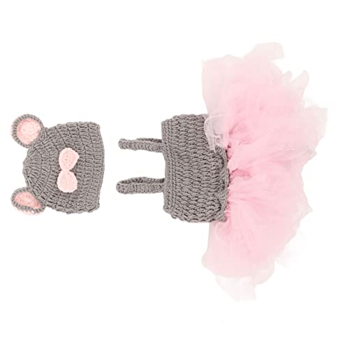 Newborn Girl Photoshoot Outfits, Newborn Dresses Cute Baby Knitted Skirt with Hat Baby Skirt Newborn Girl Dresses Newborn for Over 3 Months Old