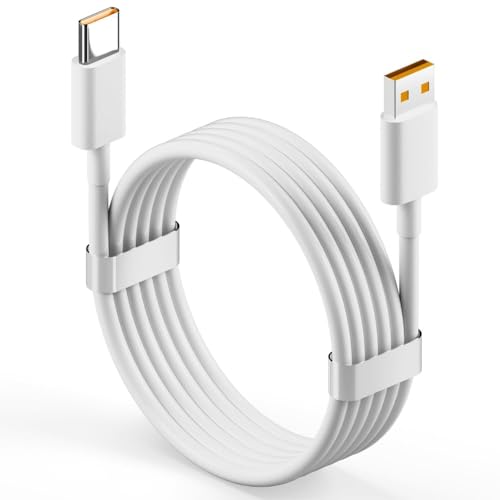 Image of Original SuperVOOC USB-A to Type-C Fast Charging Data Cable Compatible With GT Neo 6 SE,P3 Pro 5G,P2 Pro 5G,14 Pro Plus,13 Pro Plus,13 Pro,13,Narzo 70 Pro (3+3 Month Warranty)(RLME CBL)