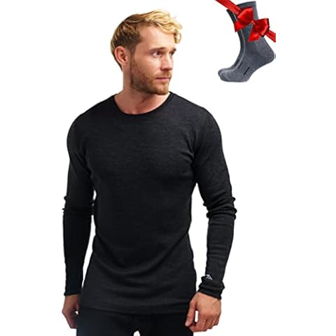 Merino.tech 100% Merino Wool Base Layer Shirt Cover