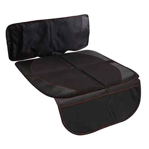 Image of Muloo Car Seat Cover - Children Safety Seat Protector, Pet Dirt Kick Mat-Organizer, Black