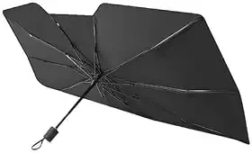 Protetor Solar Para-brisa, Quebra Sol Portátil, Proteção Térmica UV, Protetor Solar com Isolamento Térmico, Retrátil, Protetor Térmico Para Carro, Protetor Dobrável Preto para Carro