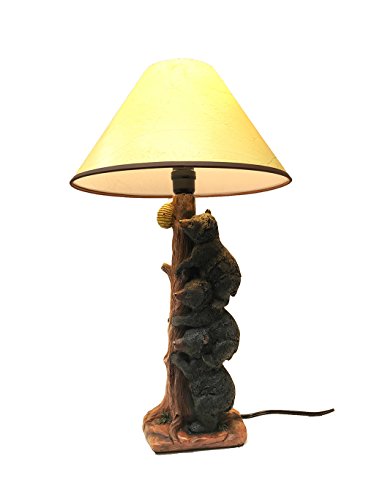 Deleon Collections Playful Stacking Black Bears Lamps - Resin #TOP5