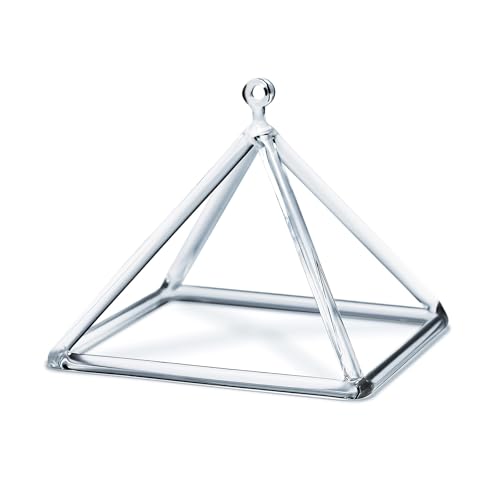 Clear Crystal Singing Pyramid for Sound Healing