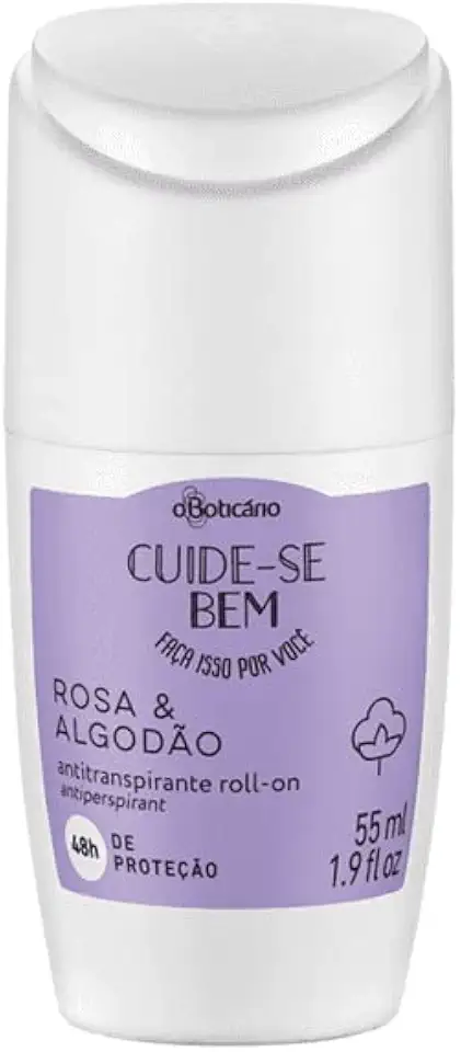 O BOTICARIO CUIDE SE BEM ROSA E ALGODÃO DES ROLL ON 55ml