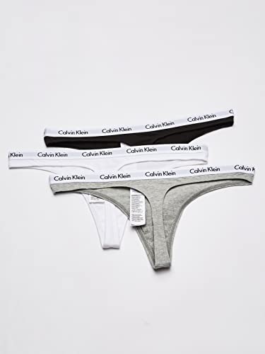 Calvin Klein Women's Carousel Logo Cotton Stretch Thong Panties, 3 Pack3