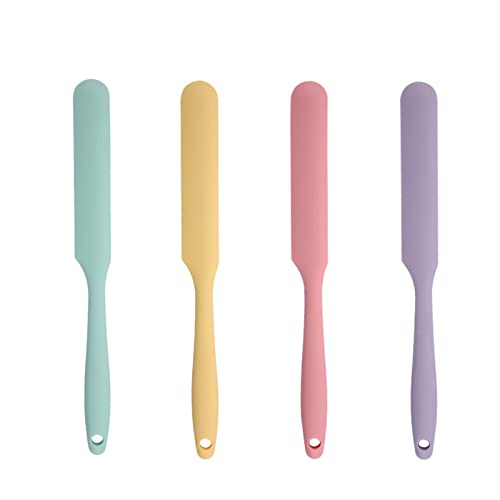 Espatula Antiadherente,Espátula Cocina, Espátula Reposteria, Espátula Silicona, 4PCS Espátula Resistente al Calor Lengua Silicona Cocina Utensilios Cocina Reposteria Utensilios