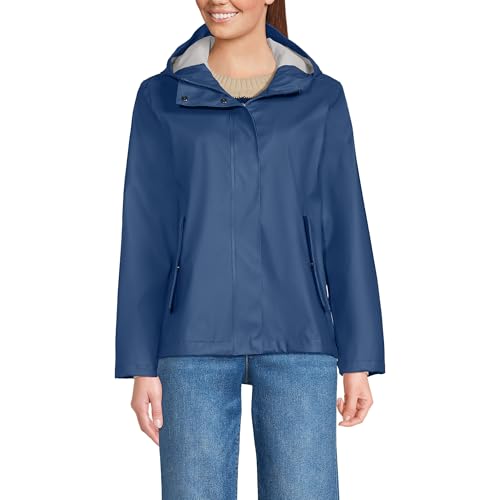 Lands' End Women's Squall Waterproof Rain Slicker Jacket