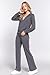 NE PEOPLE Womens Hoodie and Sweatpants Tracksuit Set,Newts01-charcoal,Medium