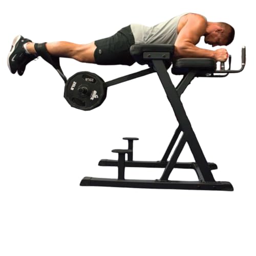 Gronk Fitness Reverse Hyperextension Machine | Plate Loaded Machine | Target Your Lower Back, Glutes and Hamstrings | Made of 11 Gauge Steel