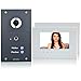 Produktbild MATHFEL 2 Familienhaus Video Türsprechanlage Fingerprint 7'' Monitor Kamera 170° Anthrazit, 2x7'' Monitor weiß