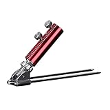 Luzhengyang Rotatable Fishing Rod Holder Stand | Adjustable Aluminium Alloy Bank Fish Pole Support Rack | Rust- Beach Ground Rod Rack for Fishing Enthusiasts | Hot Trending Tackle Gear - Red