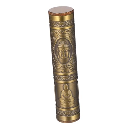 VERDANVERSE Estuche Metálico para Cigarrillos con Tapa Giratoria Resistente al Agua y Portátil para Exteriores y Camping Diseño Compacto para Hombre Almacenamiento Hermético y Duradero