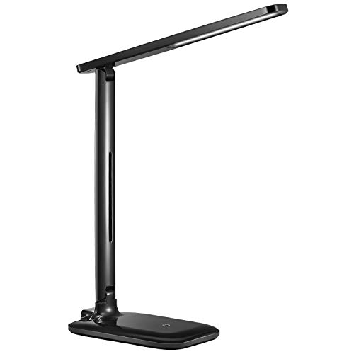 LED Desk Lamp, TopElek Eye-caring Folding Desk Light, Dimmable Office Lamp with 9