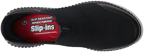 Skechers Men's Hands Free Slip-Ins Cessnock-Rylind SR Food Service Shoe, BLK, 10.5 Wide | Image 1