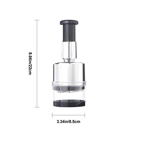 Triturador de alho de aço inoxidável com recipiente, espremedor de gengibre, espremedor de vegetais