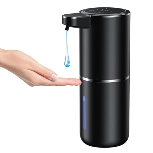 Fantictas Dispenser Sapone Automatico, Erogatore Sapone Liquido, 380ml Dispenser Sapone Bagno con Sensore a Infrarossi,...