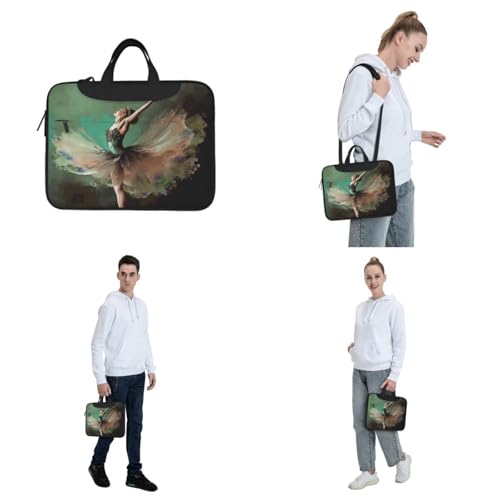 Bolso Tote para Laptop Ballerina Like Butterfly 15.6 pulg miniatura 7