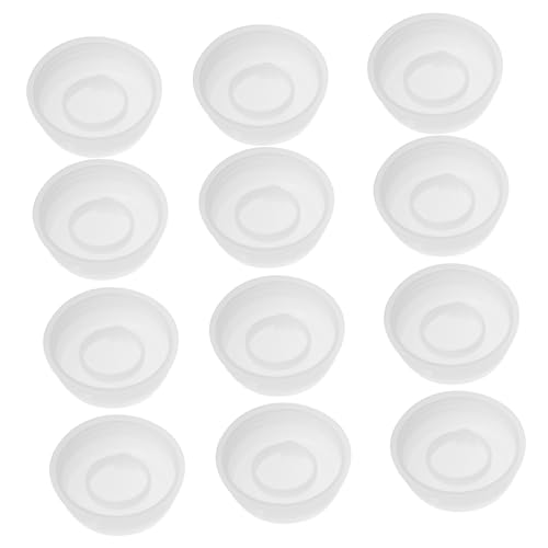 MUCKLILY 20pcs Plastic Bucket Lid Drum Bung Cap Bung Drum Sealing Caps Oil Drum Lids Oil Barrel Plug Water Barrel Caps Small Barrel Caps Bung Caps Drum Bung Plug Drums Sealing Plugs White