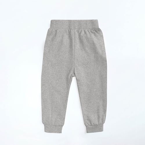 hlysgo Boys and Girls Athletic Fleece Lined Joggers Sweatpants High Waisted Casual Solid Color Wide Leg Pants with Pockets3