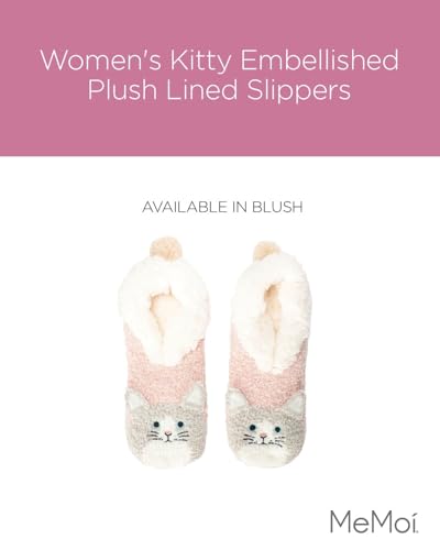 MeMoi Women's Kitty Embellished Plush Lined Slippers2