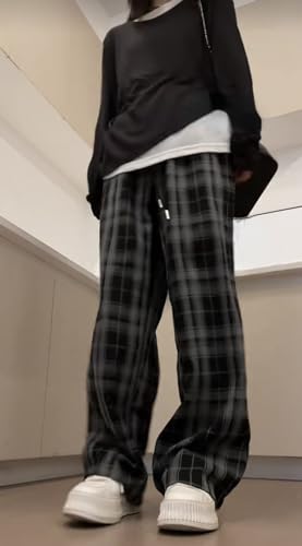 Grunge Lounge Vintage Clothes Goth Emo Clothes Plaid Pants4