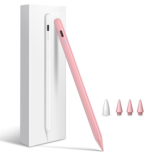 Cisteen Stylus Pen for iPad 2026-2018 Pencil for iPad 11th A16/10/9/8/7/6 Air 11/13 M2/M3/M4 Pro 11/13 M4/M5 Pro 12.9 Air 5/4/3 Mini 7 A17 Pro/6/5 with Faster Charge Tilt Sensor Palm Rejection