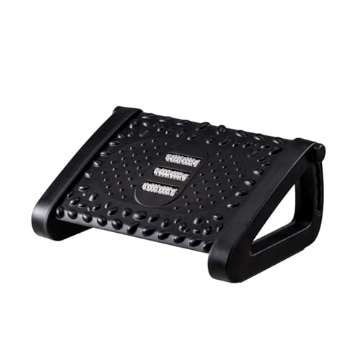 Fußstütze für Büro, Fußstütze mit Massagefunktion, ergonomisch, verstellbar, für Büro, Fußstütze, Fußstütze, zur Aktivierung der Beinmuskulatur beim Sitzen