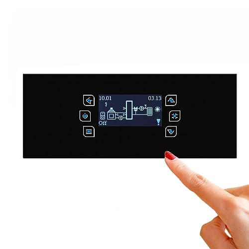 ENVIRON- Clima600 Touch Witterungsgeführter Heizkreisregler mit Wlan-Modul und Fühlerset | Mischerregelung Fußboden Heizung Steuerung Regler für Pumpengruppe Heizungspumpe Verteiler (ohne Wlan-Modul)