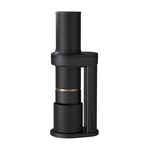 Cocinare Coffee Grinder Electric Wireless 2-in-1 Portable & Removable Countertop Kit, Burr Coffee Grinders, for Drip, Espresso & Cold Brew - Black
