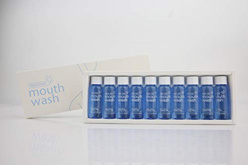 MOUTHWASH Single Use Alcohol Free Mouth Rinse, Travel Size, Fresh Mint 10 x 20ml