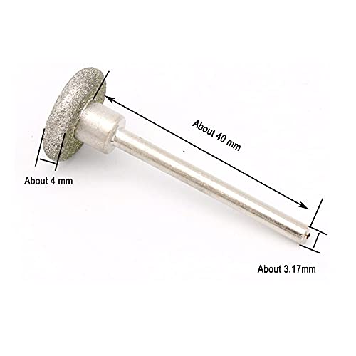 Diamant Schleifstifte Fräser Set - 50 stk Diamantfräser Frässtifte, 1/8 Zoll Rotationswerkzeug Zubehör für Glas Edelstein Metall Schleifen, #120