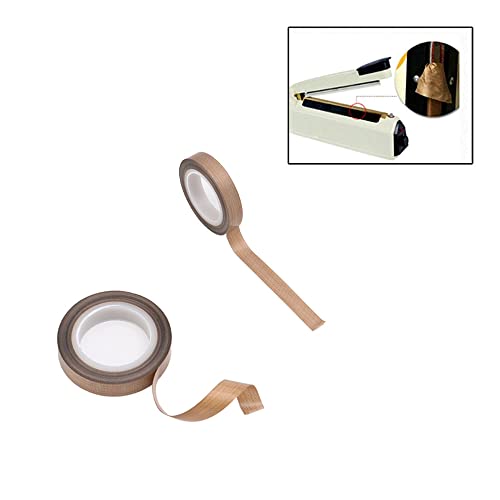 Image of Teflon Tape 13mm x 5m Non Stick PTFE Tape Brown High Temperature Heat Insulation Tape for Impulse Sealer Replacement Parts