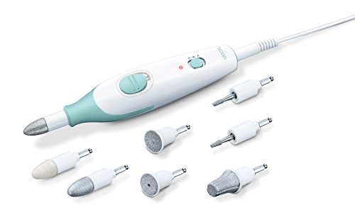 Sanitas SMA 36 Maniküre/Pediküre Set, für gepflegte Hände und Füße, 7 hochwertige Aufsätze