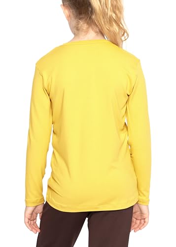 Image of Shirts for Girls Long Sleeve Crew Neck Top, Hoodie or 3 /4 Sleeve Soft Stretch Kids Lightweight Size 2-16