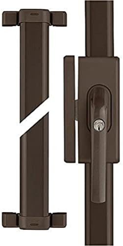 ABUS Dodatkowy bezpiecznik okienny FOS650 AL0125 - zamek drążkowy z cylindrem ciśnieniowym, równocześnie zamykający - ABUS poziom bezpieczeństwa 10-73017 - srebrny