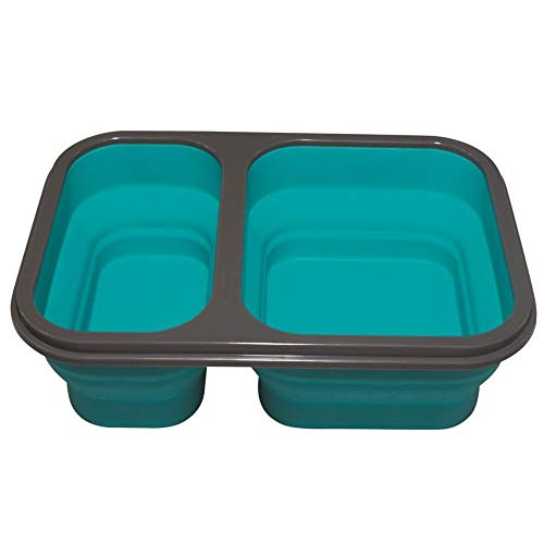 Girotondo Baby Marmita Com Divisória Dobrável Silicone Verde Jade