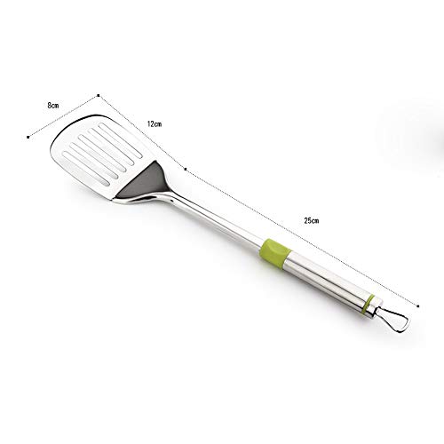 9-teiliges Set aus Edelstahl, Kochutensilien, Suppenkelle, Löffel, Schlitzschaufel, Wender, Pfannenwender, Sieb, Pastaheber, Küchenutensilien