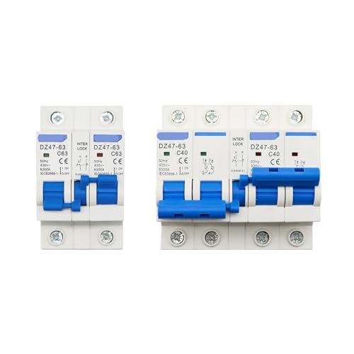 Conmutador de doble potencia 2P de carril DIN para transferencia manual de CA