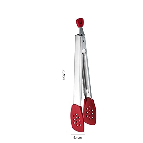 Kochzange Küchenzange, mit Silikon zum Braten, Kochen, Grillbrot, Größe: 25,8 cm, einfach und bequem zu reinigen